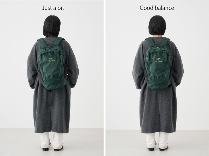 画像3: アウターとリュックの関係