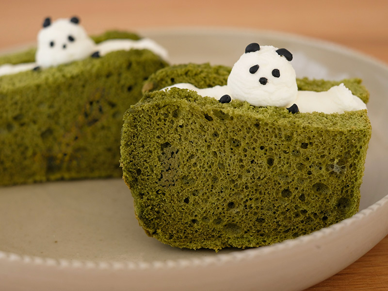 画像: 「パンダの抹茶シフォンケーキ」のつくり方