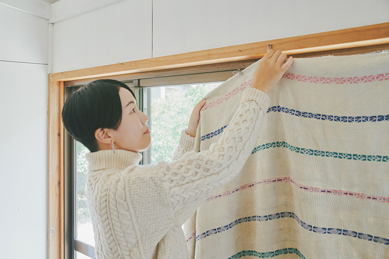 画像: メルカリで出会ったカンタキルトを遮光カーテン代わりにも