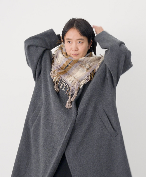 画像: 三角の部分が前にきました