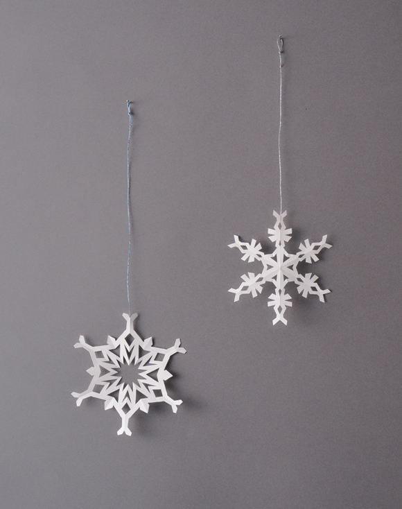 画像: 広幅六花風・12折り（左）／樹枝六花風・12折り（右）