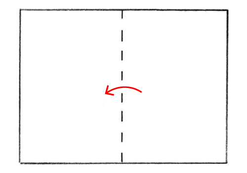 画像1: 4つ折りの折り方