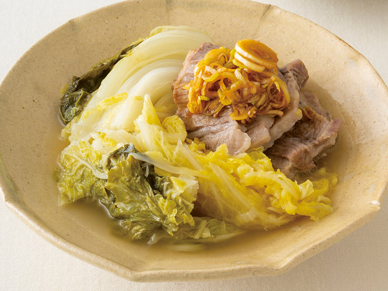 画像: 白菜1/4を使って 白菜と豚肩ロースの煮込みのつくり方