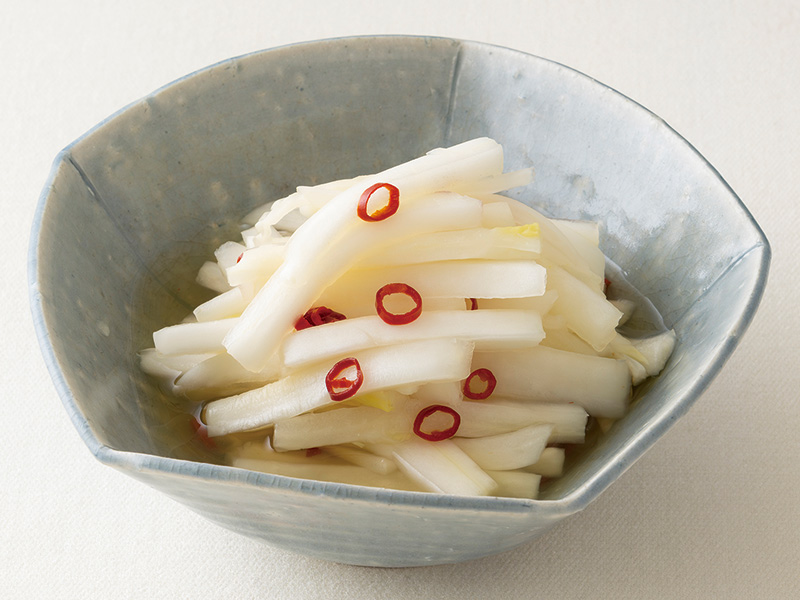 画像: 白い軸部分を使って 白菜軸の甘酢漬けのつくり方