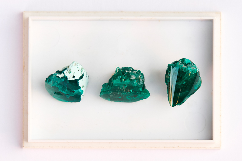 画像: 今回、母岩さんにて菅沼が魅了された「ダイオプテーズ」。この石については、またゆっくりご紹介する予定ですのでお楽しみに！