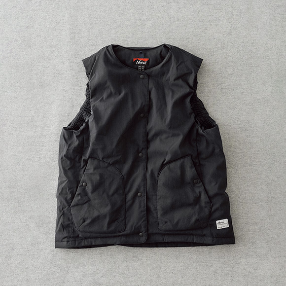 画像: ヒノックリップストップインナーダウンベスト ブラック／ナンガ　☎0749-55-1016