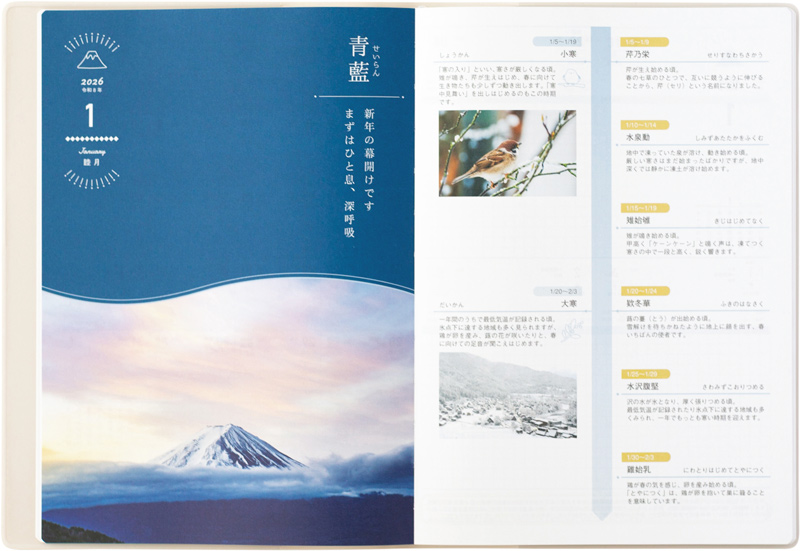 画像: 暦と季節の知識を網羅した、情報充実のライフログ