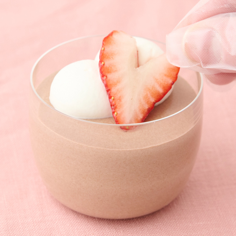 画像6: なめらか「チョコレートプリン」のつくり方。混ぜて冷やすだけ！バレンタインにもおすすめ“ハートのいちご”のしあわせプリン｜手づくりお菓子の店・甘堂ふわ作のやさしいおやつ