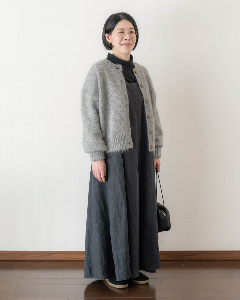 画像: 【A.カーディガン＋I.キャミワンピ＋K.スニーカー】