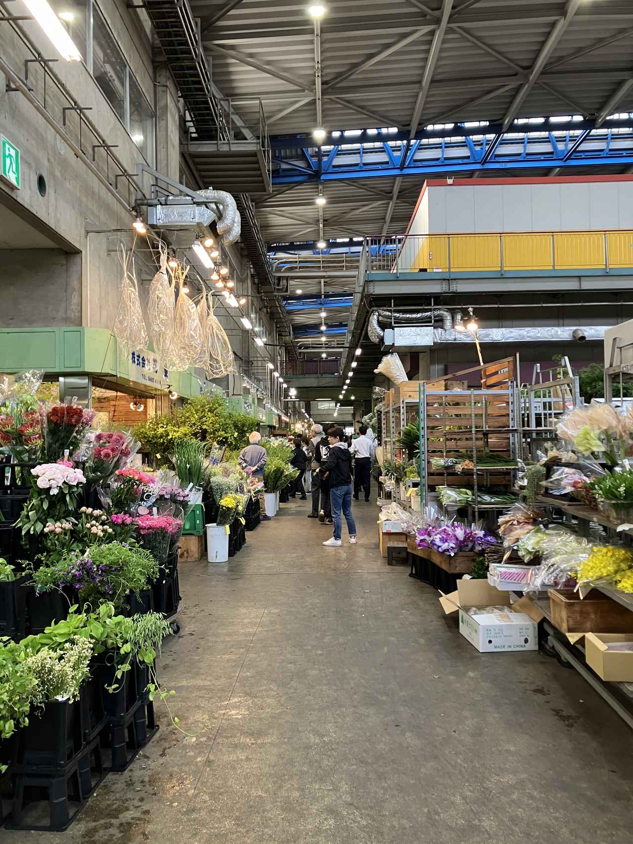 画像: 花きの取扱量が日本一という東京・大田市場。吉原さんは、週に2回ほど花の仕入れで足を運ぶ