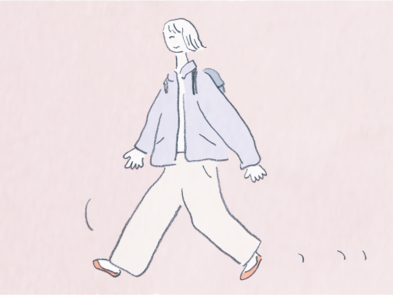 画像: 心と体を整える暮らしの養生 できるだけ大股でゆっくりと歩く