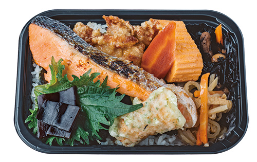 画像: 炭火焼き銀鮭のり弁当