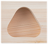 画像: 東濃ヒノキを使い、収納もしやすいサイズ