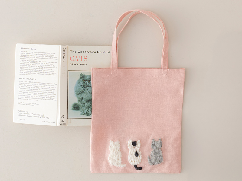 画像: 「もこもこ猫のミニバッグ」のつくり方