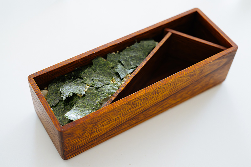 画像: のりはちぎってから入れると食べやすい