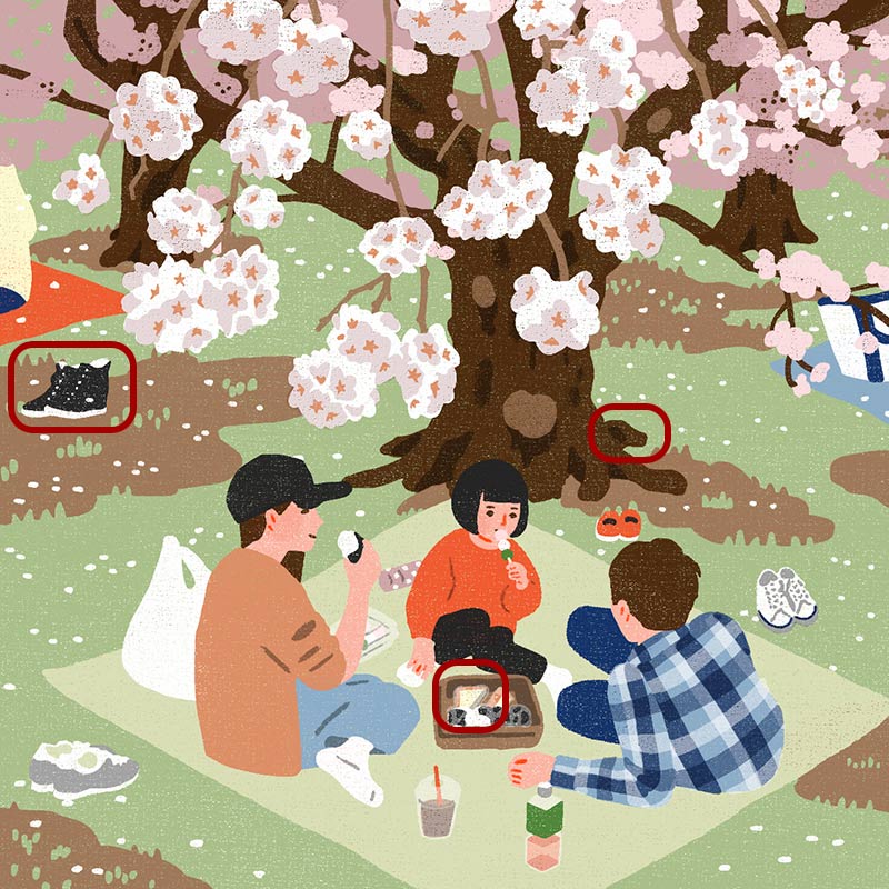 画像3: 3つのまちがいを探してください