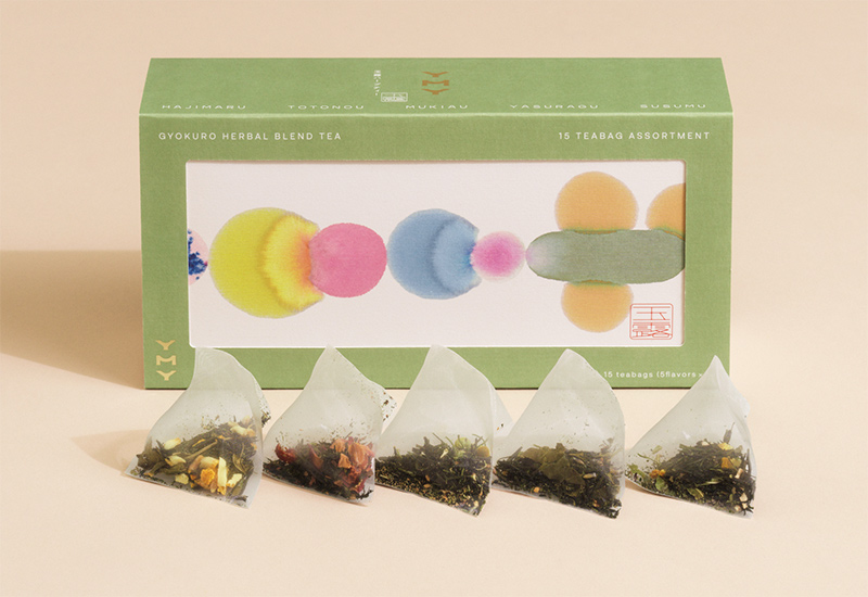 画像: 5種類の「玉露ハーブティー」がセットに（５種×各３袋）