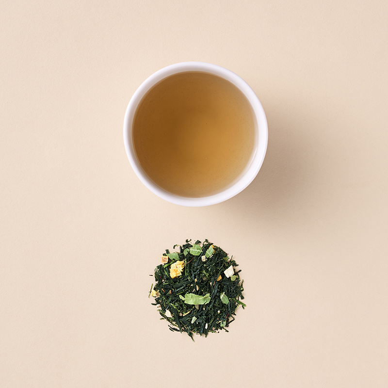 画像: 素材は、玉露、クロモジ、レモン、ハイビスカス、レモンバーベナ