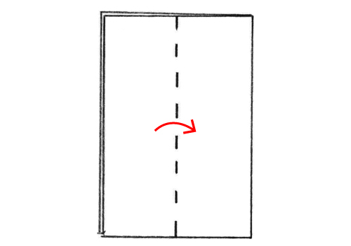 画像2: 4つ折りの折り方