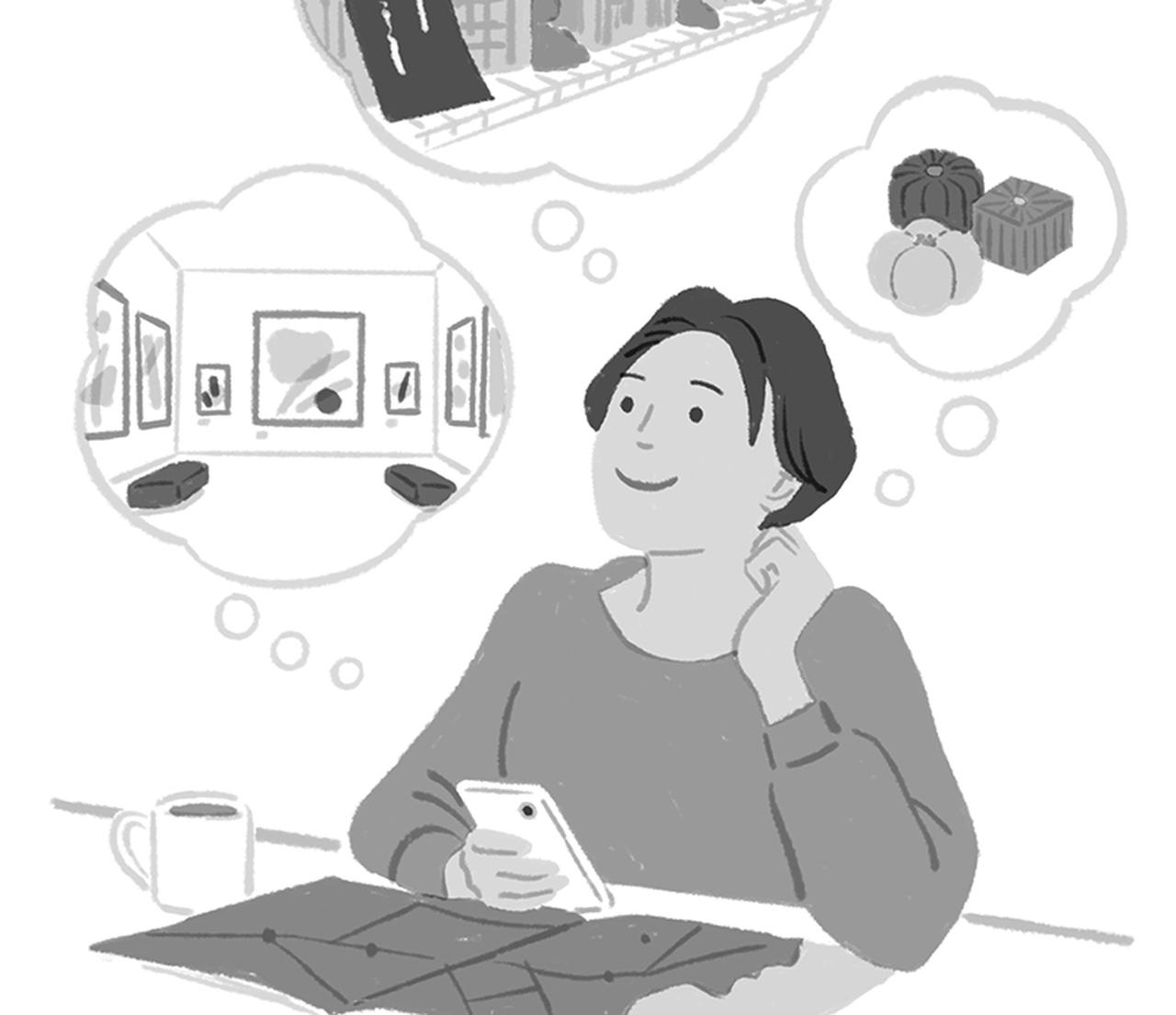 画像: ひとり旅のベテランに教わる「Googleマップ」活用術。日頃から気になるスポットをせっせとマーキング。自分専用の“行きたい場所”リストが導くプランニングのケーススタディ/文筆家・門賀美央子さん - 天然生活web