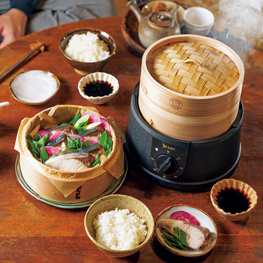 画像: Ａ エムケー精工　電気せいろ「TEGARU=SEIRO」18cm　1名