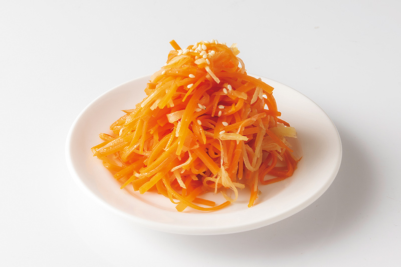 画像: 赤：にんじんと新しょうがのナムル