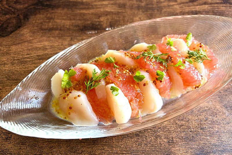 画像: ホタテとグレープフルーツのサラダのつくり方