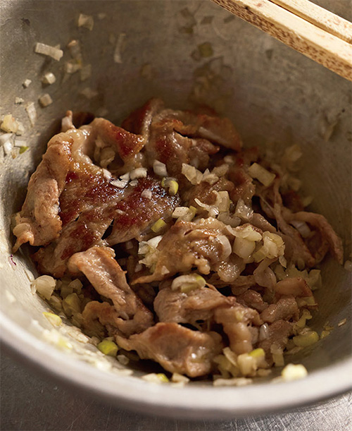 画像: 「豚のねぎだれ和え」（メインのおかず）