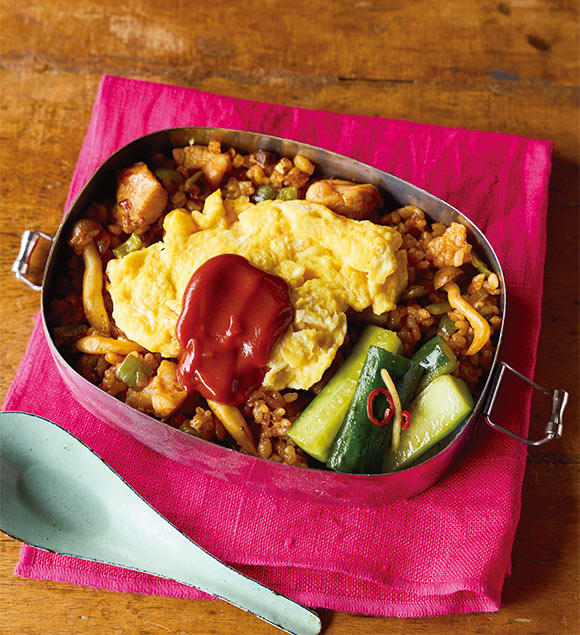 画像: 「ざっくり卵焼きのせオムライス」のつくり方