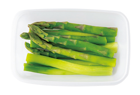 画像: 使用する「つくりおきおかず」:アスパラガスのレンジ蒸し