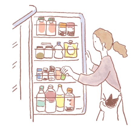 画像: ２．調味料はドアポケットにまとめる