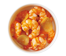 画像: 使用する「つくりおきおかず」①:えびのオイル蒸し