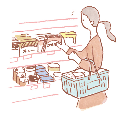 画像1: ５．スーパーの陳列を保存の参考に