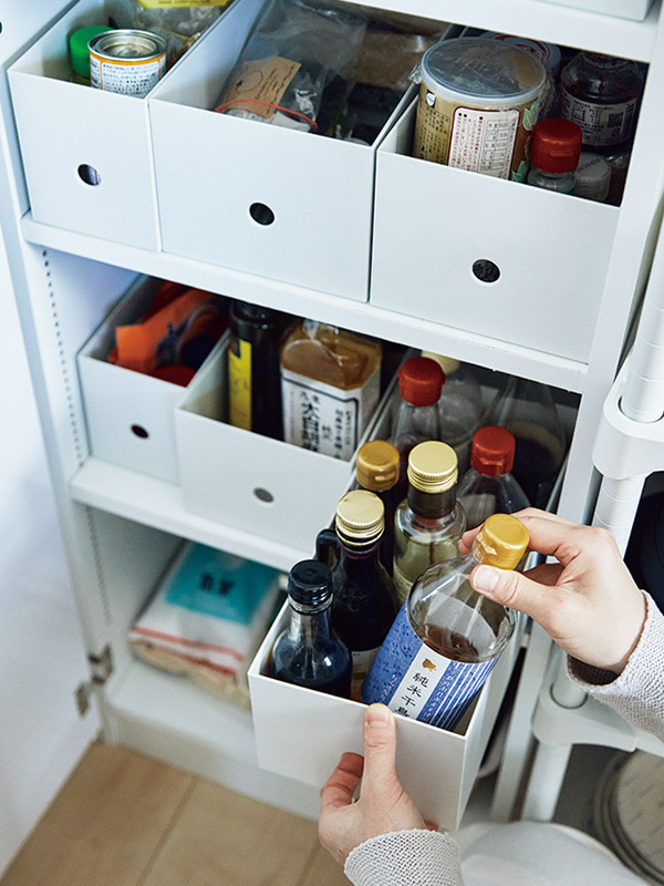 画像: 2．調味料は下段にひとまとめ