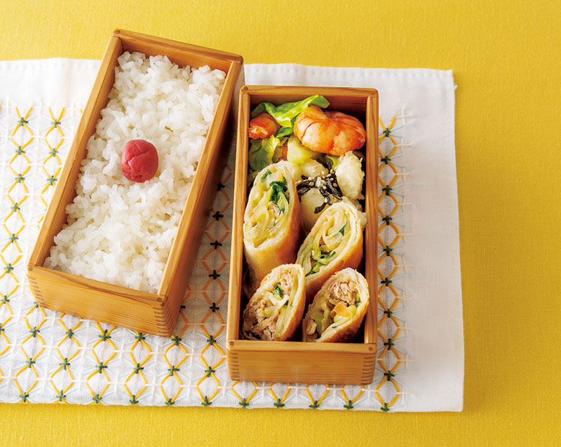 画像: 「春巻き弁当」のつくり方