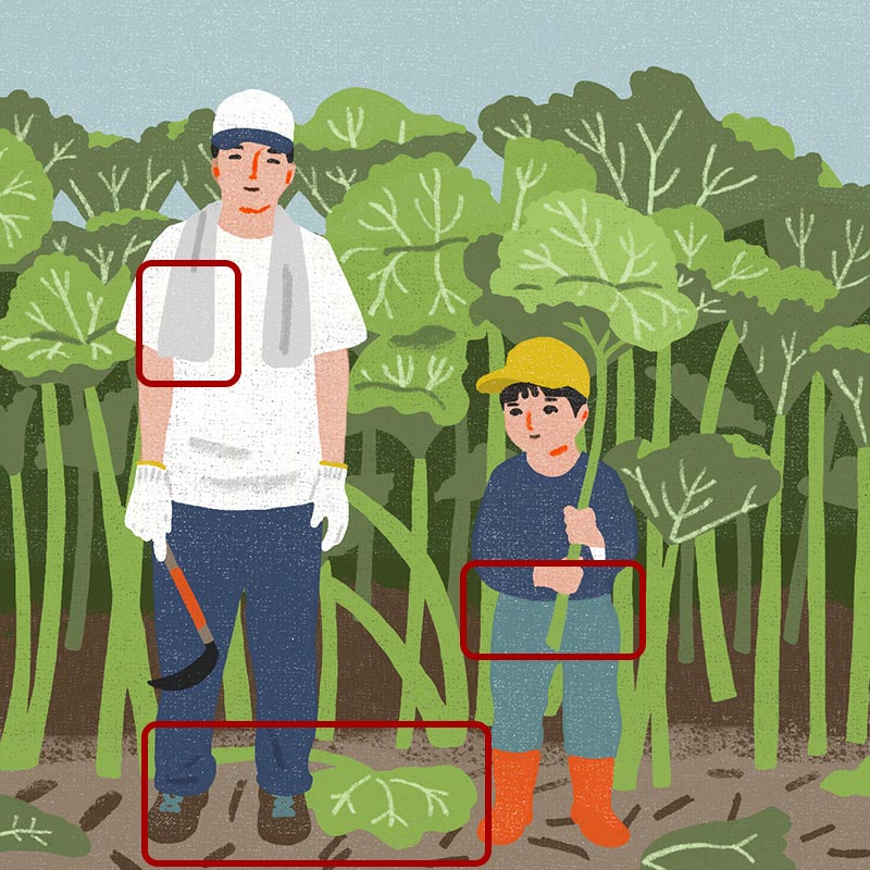 画像3: 3つのまちがいを探してください