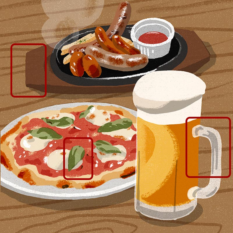 画像3: 3つのまちがいを探してください