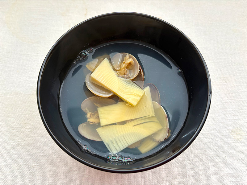 画像: 「たけのことあさりのおつゆ」のつくり方