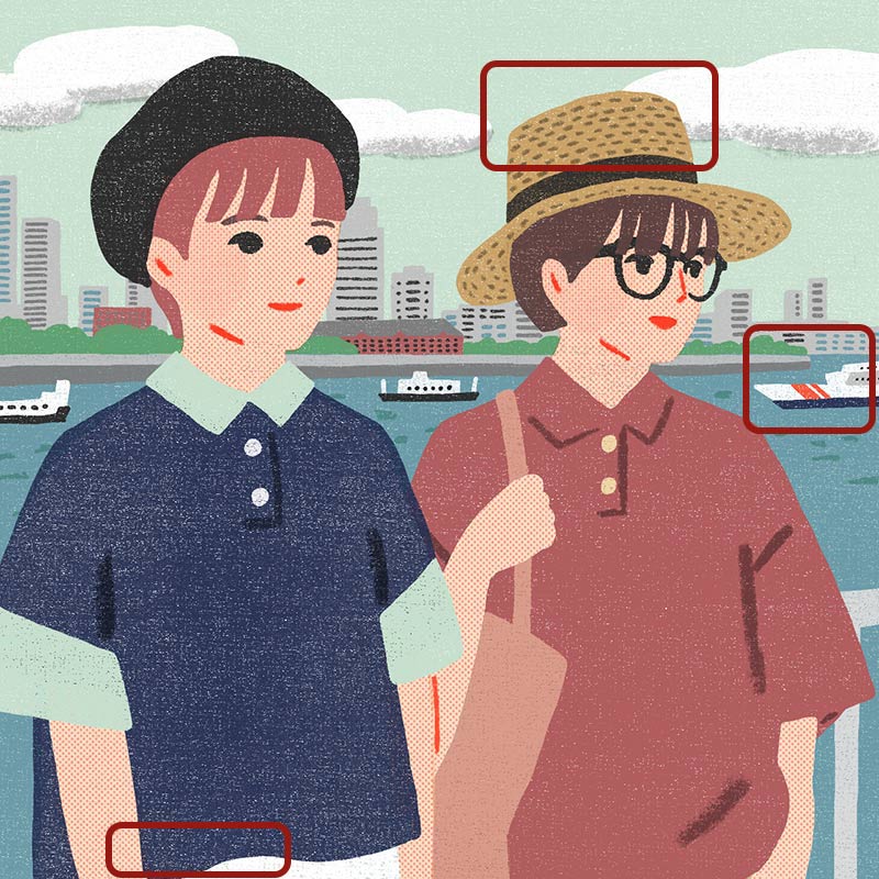 画像3: 3つのまちがいを探してください