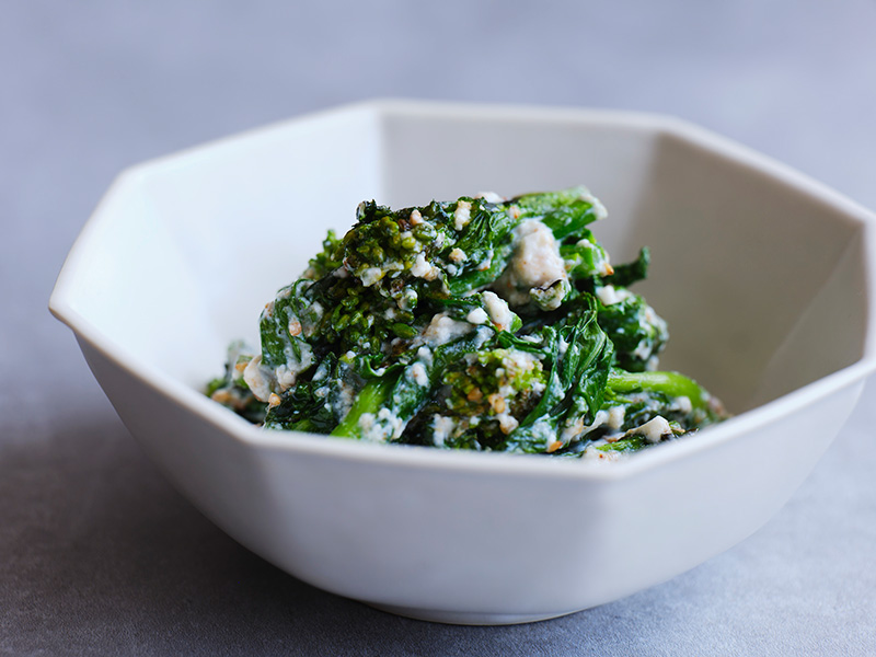 画像: 「焼き菜の花の白和え」のつくり方