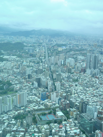 画像: 台北101の展望台からの眺め