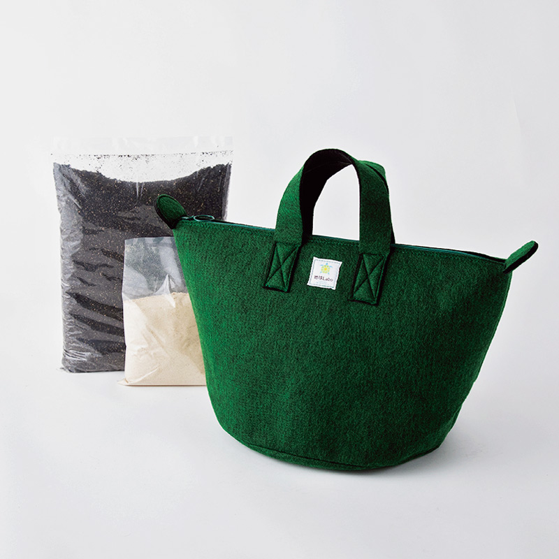 画像: セット内容：バッグ、基材2種類（シロ・クロ）　バッグ寸法：直径33×高さ30cm　バッグ質量：320g　バッグ容量：約25L　バッグ材質：リサイクルPET　色展開：3色（ファスナーのみ）基材のみの販売：あり