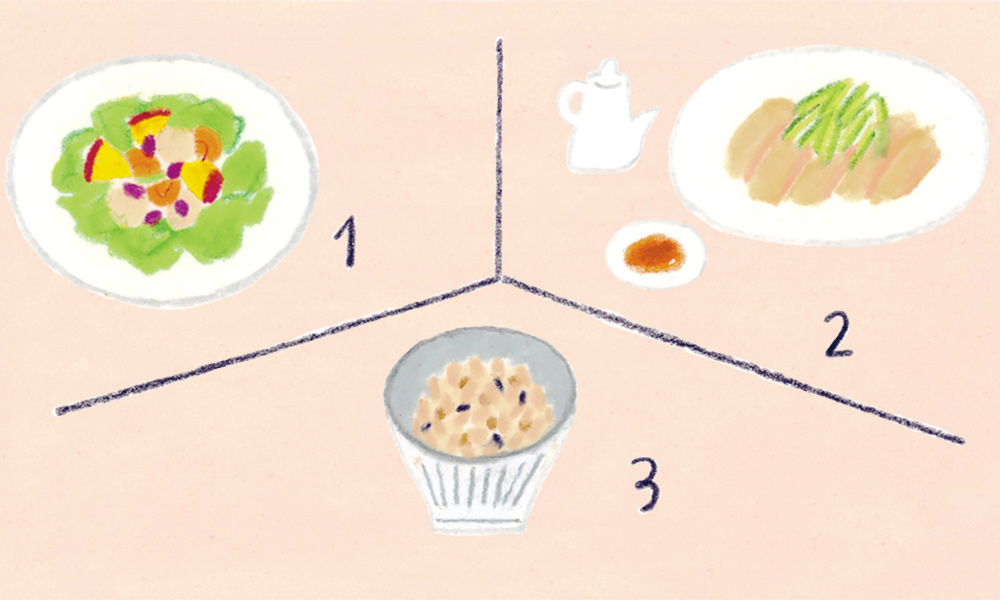 画像: 2．炭水化物を最後に食べる