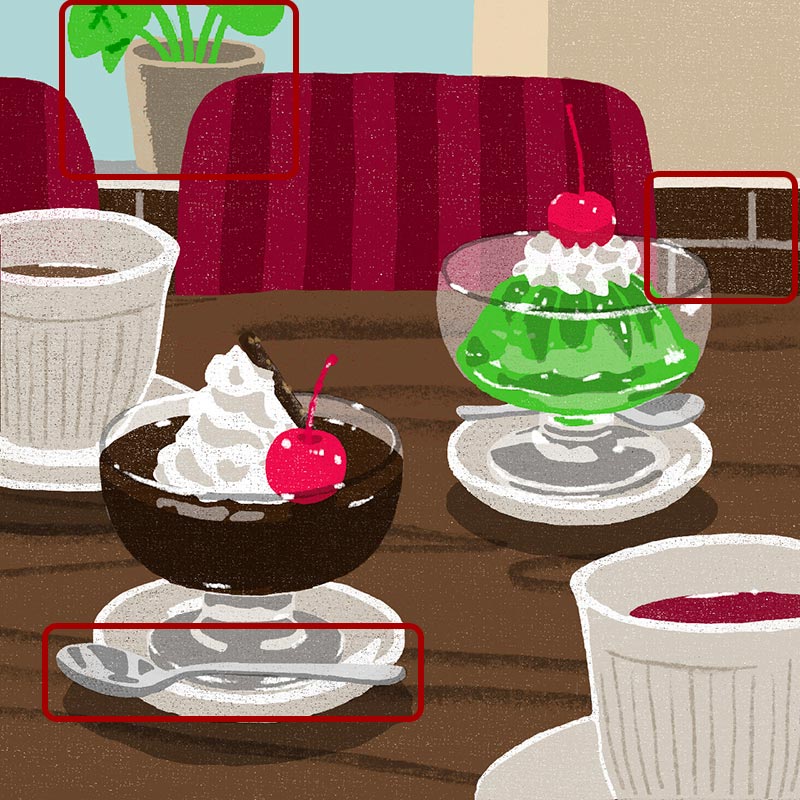 画像3: 3つのまちがいを探してください
