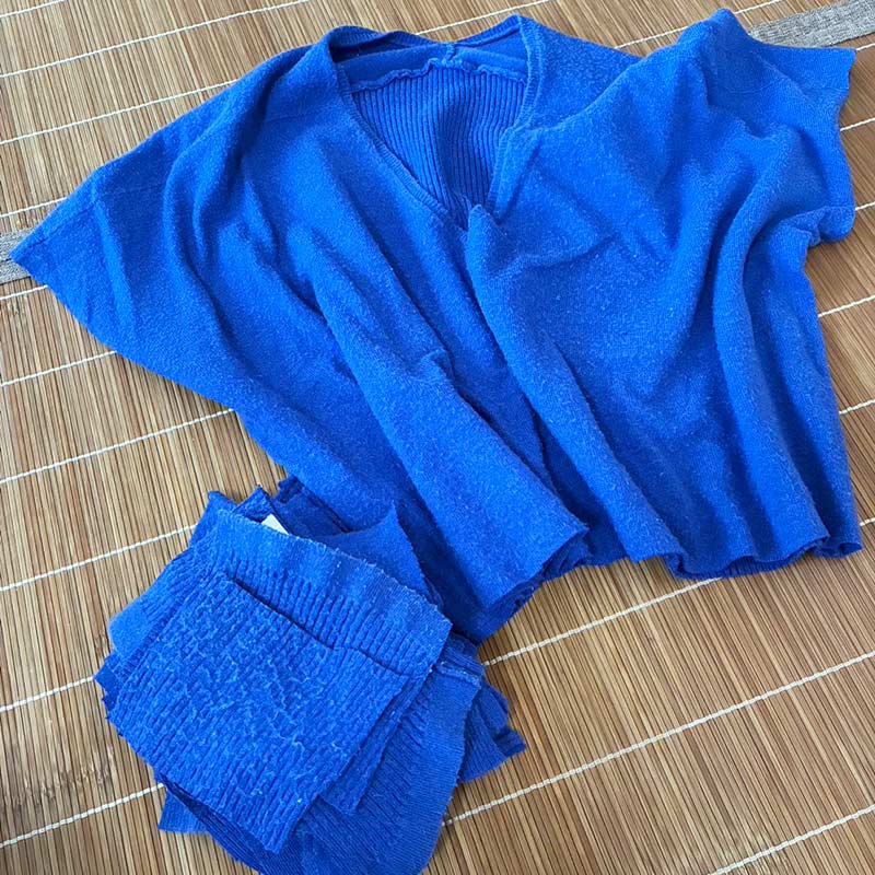 画像: 着なくなった服は小さく切ってウエスに
