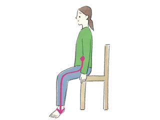 椅子の座り方