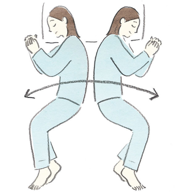 画像2: 正しく寝るための動き
