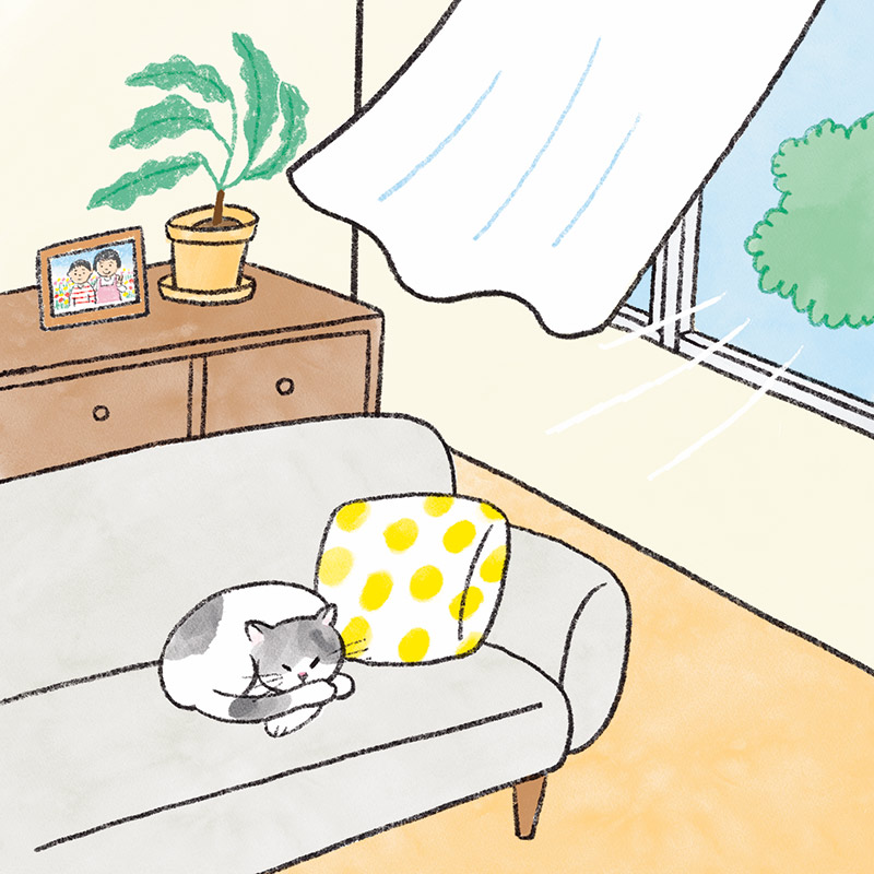 画像: まずは部屋の空気の入れ替えから