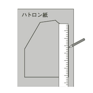 画像: ハトロン紙などに製図を写してパターンを作っておくと繰り返し作るのにも使えます