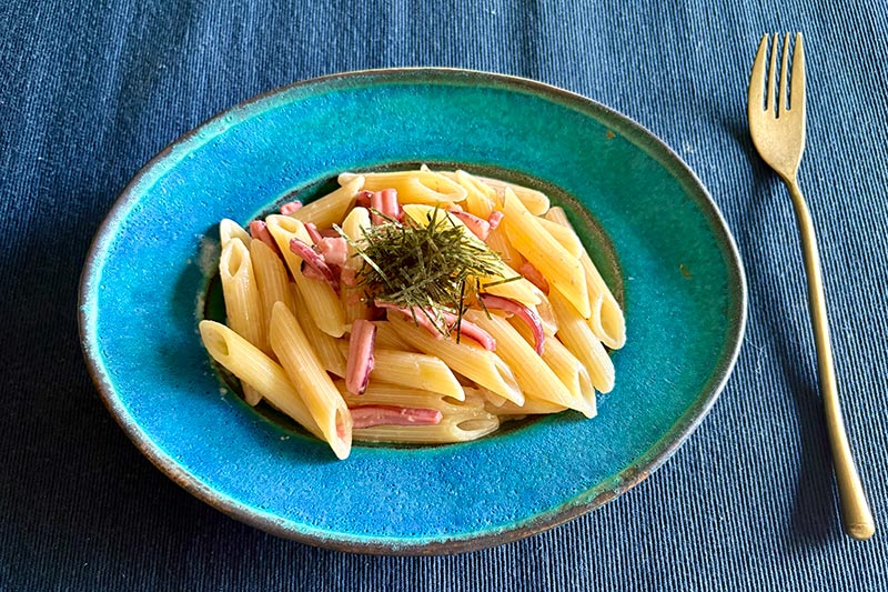 画像: 塩辛パスタのつくり方